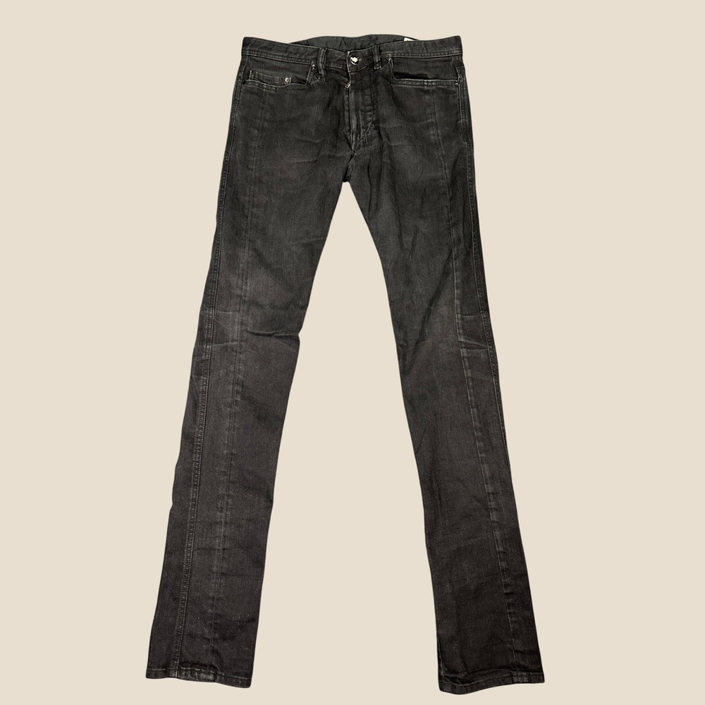 Diesel Thicar Men's Slim Jeans Washed Black 008IE Stretch Italy Size 30x34